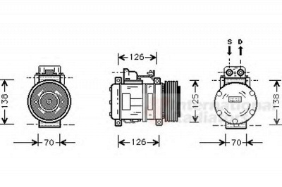 VAN WEZEL 3000k057 -  Компрессор, кондиционер